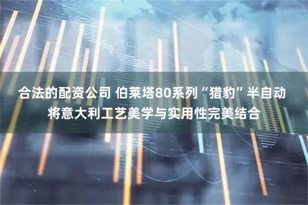 合法的配资公司 伯莱塔80系列“猎豹”半自动 将意大利工艺美学与实用性完美结合
